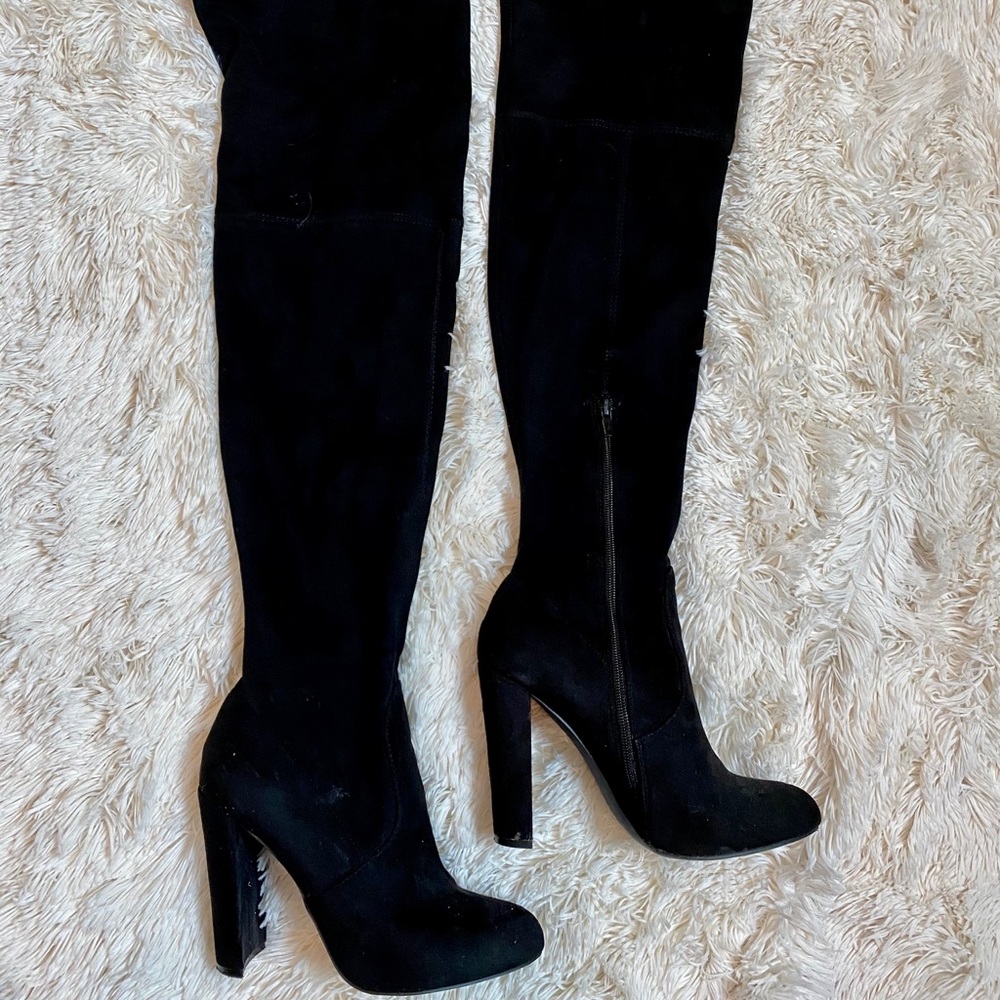 Black OTK Boots